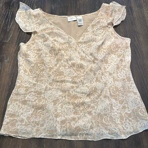 EMMA JAMES LACE OVERLAY BLOUSE PLUS SIZE 14